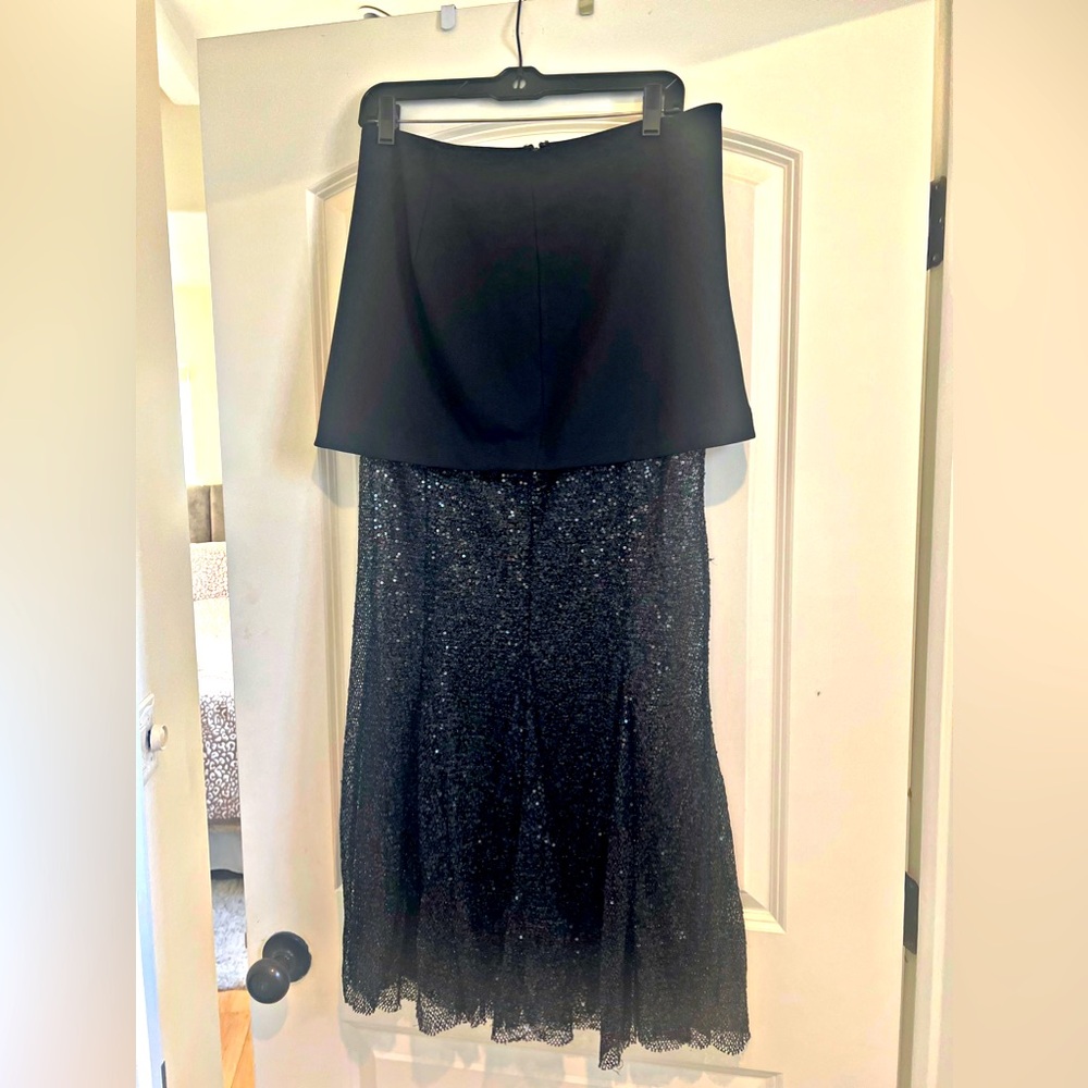 Gorgeous sexy maxi skirt with see through sequence legs